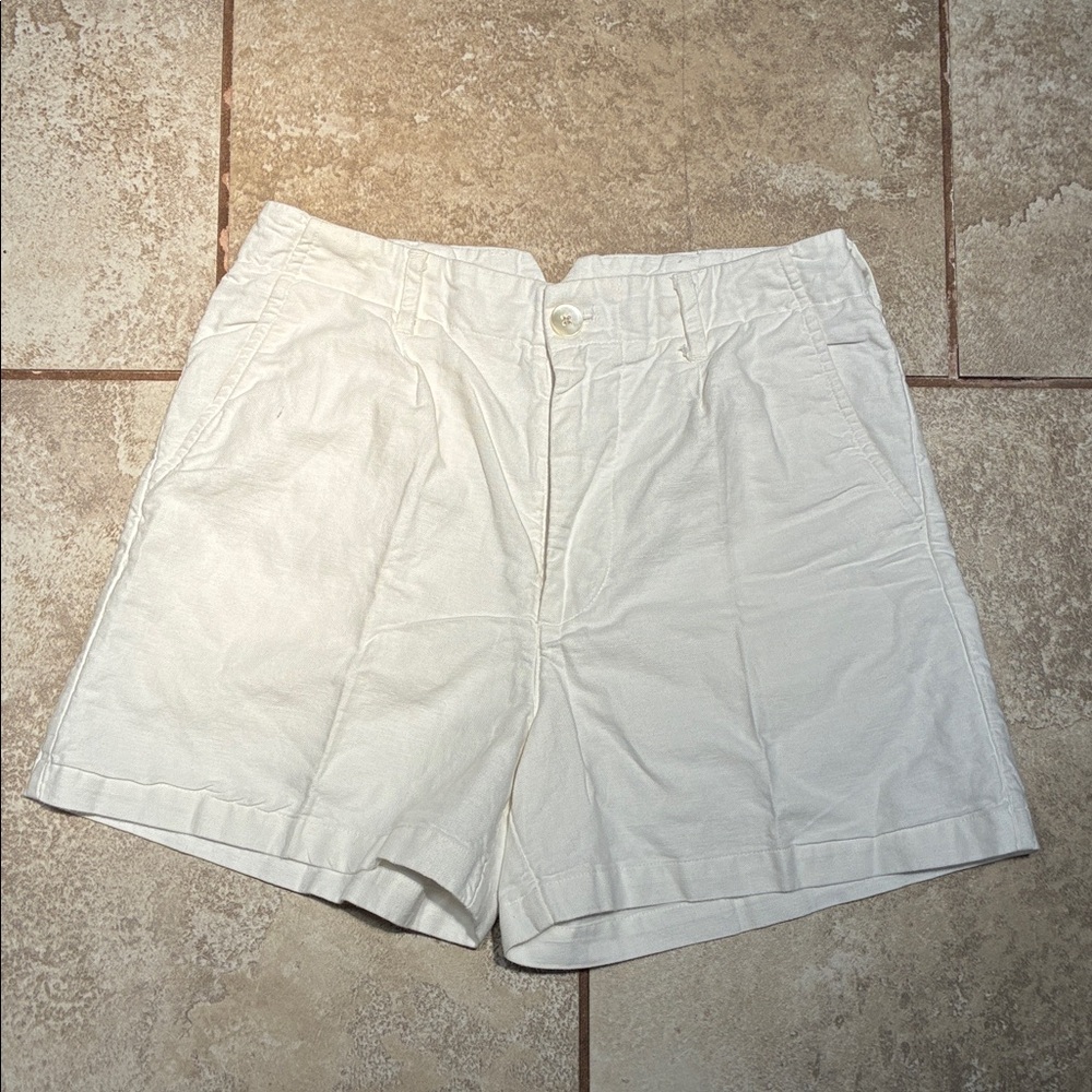 Alex Mill Cream High-Waist Casual Shorts